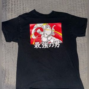 One Punch Man Mens T-Shirt - Red Box Kanji